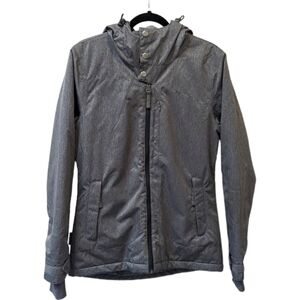Turbine Women's Grey Full Zip Hooded Snowboard / Ski Insulated Jacket (S)